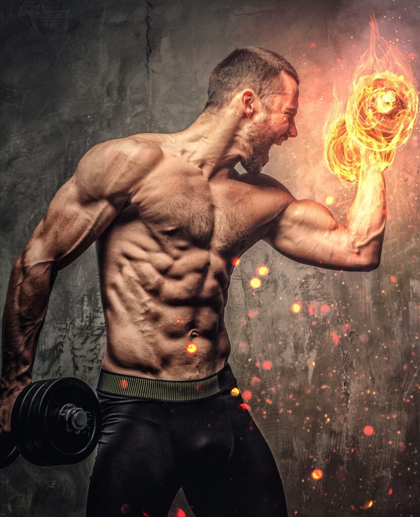 copy-artistic-portrait-shirtless-muscular-male-with-burning-dumbbell (2)
